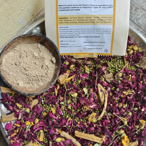 Herbal bath powder