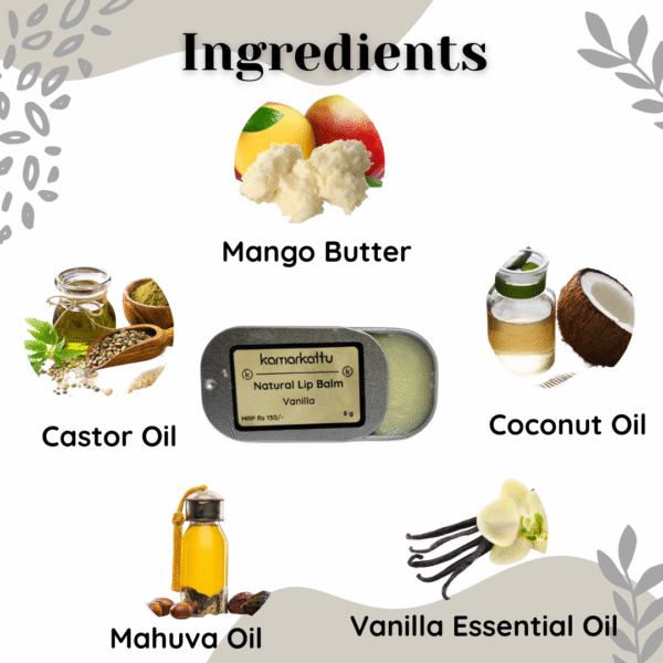 Natural Lip Balm - Vanilla {10 g} - Image 2