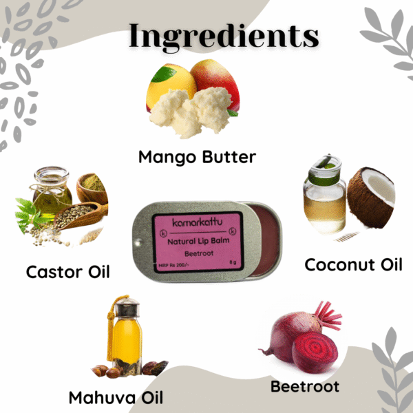 Natural Lip Balm - Beetroot {10 g} - Image 4