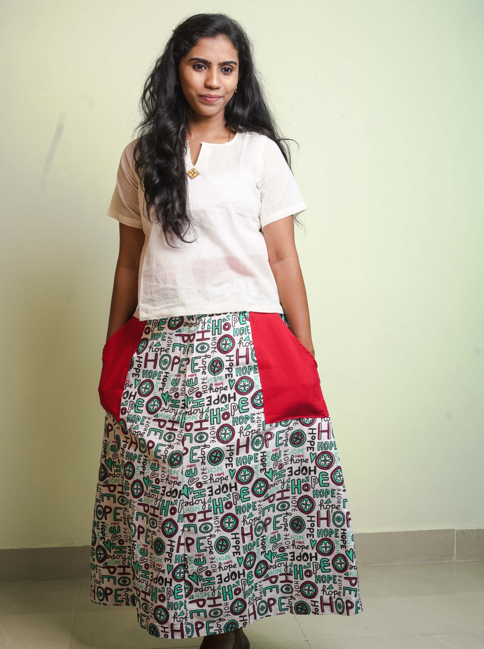 Large Swing Skirt Floral Long Skirt Half-Length High Waist A-Line Drape  Mid-Length Chiffon Summer New Retro | Shopee Philippines