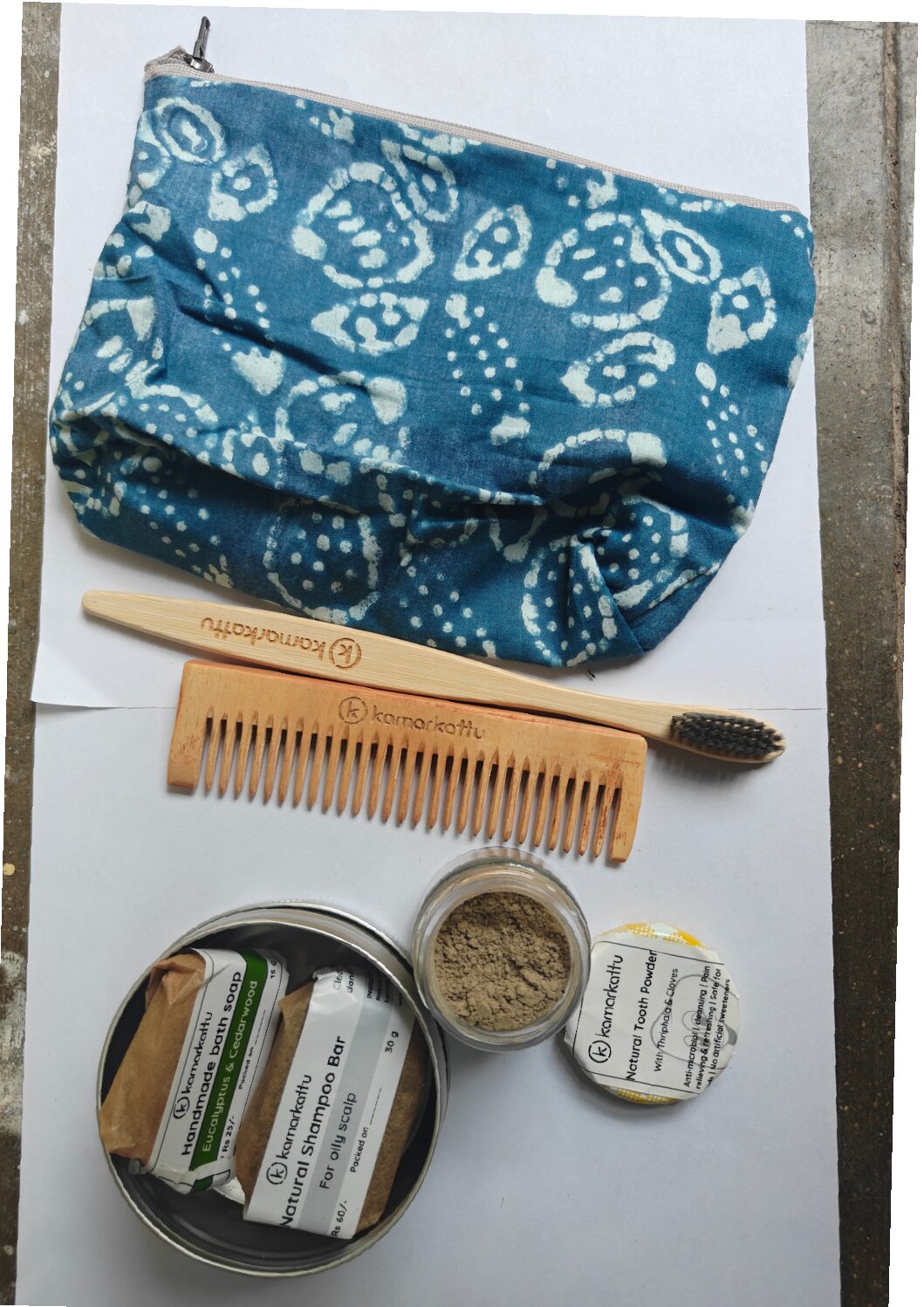 Sustainable travel kit